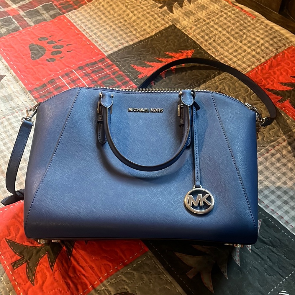 Michael Kors blue purse